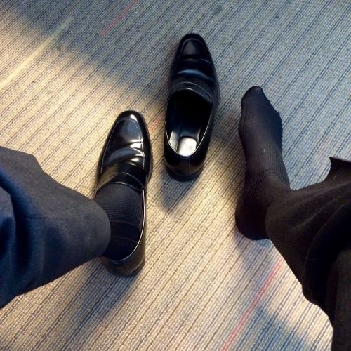 black dress shoes no socks